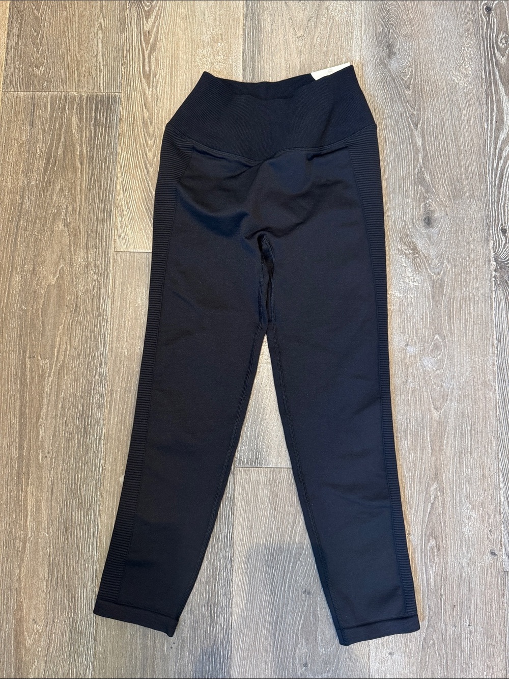 Offline by aerie Black Ribbed High-Waist Leggings 1361